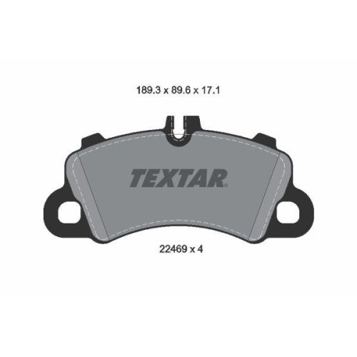 TEXTAR set placute frana,frana disc