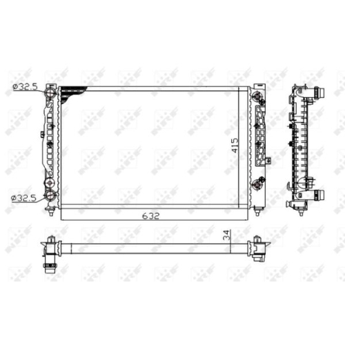 NRF Radiator, racire motor Economy Class