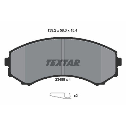TEXTAR set placute frana,frana disc