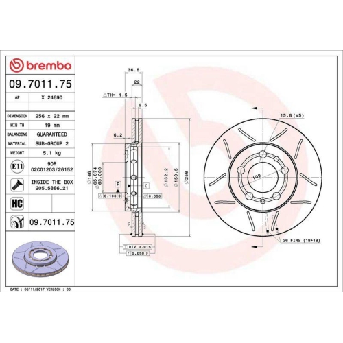 Set disc frana Audi A1 (8x1 8xk) 05.10-09.19 , A2 (8z0) 02.00-08.05, A3 (8l1) 09.96-09.06; Seat Cordoba (6l2) 09.02-11.09, Ibiza 3 (6l1) 02.02-11.09, Ibiza 4 (6j5 6p1) 03.08-12.17, Ibiza 4 Box / Liftback (6j1) 04.08-05.15, Ibiza 4 Sc (6j1 6p5) 06.08-12.18