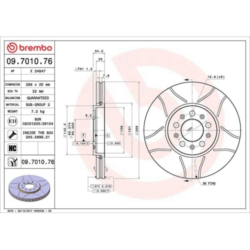 Set disc frana Audi A1 (8x1 8xk) 05.10-09.19 , A3 (8l1) 09.96-09.06; Seat Cordoba (6l2) 09.02-11.09, Ibiza 3 (6l1) 02.02-11.09, Ibiza 4 (6j5 6p1) 03.08-12.17 , Leon (1m1) 11.99-06.06, Toledo 2 (1m2) 10.98-05.06, Toledo 4 (Kg3) 07.12-04.19; Skoda Fabia I (