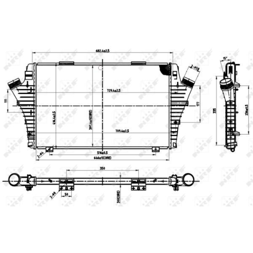 Radiator intercooler Nrf 30279