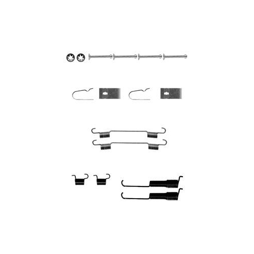 Set accesorii reparatie saboti frana Delphi LY1296, parte montare : Punte Spate