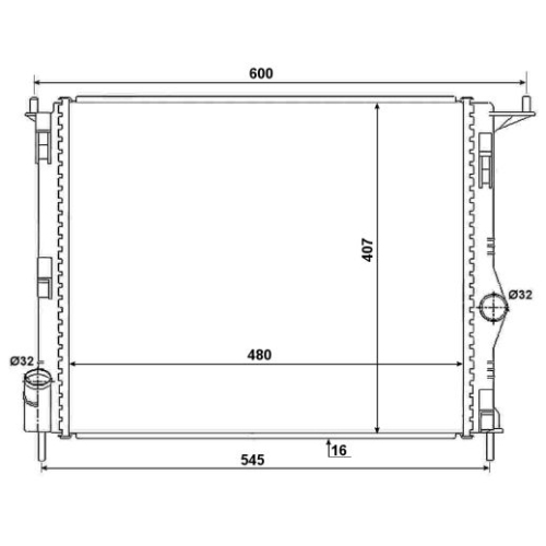 NRF Radiator, racire motor Economy Class