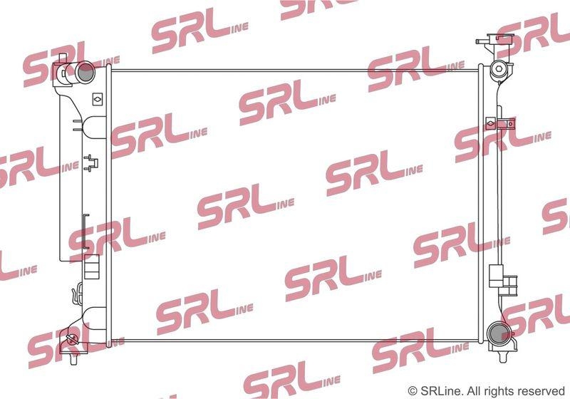 Radiator Kia Optima 15-, motor: 2.0, iesire - conector rapid, 623x470x16, SRLine, Aluminiu/ Plastic brazat, 25310D4150
