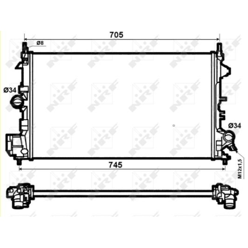 NRF Radiator, racire motor