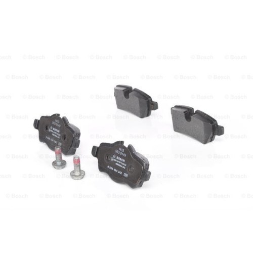 Set placute frana Bosch 0986494242, parte montare : Punte Spate