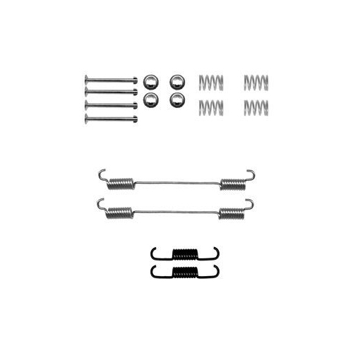 Set accesorii reparatie saboti frana Delphi LY1301, parte montare : Punte Spate