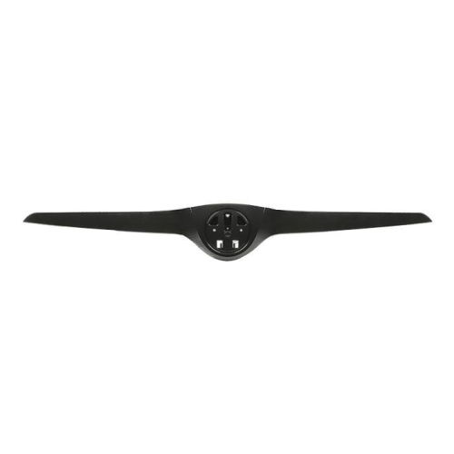 Ornament grila masca fata Skoda Fabia 2 (5j), 04.2010-03.2015, Roomster/Praktik 04.2010-, parte montare centrala, neagra, 691605-3, Aftermarket