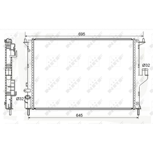 NRF Radiator, racire motor Economy Class