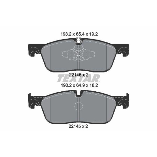 TEXTAR set placute frana,frana disc Q+