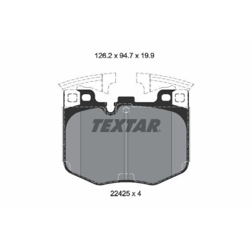 TEXTAR set placute frana,frana disc