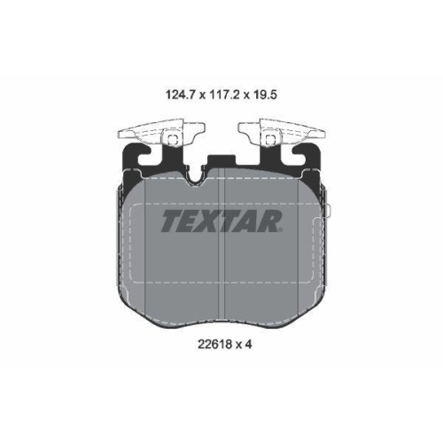 TEXTAR set placute frana,frana disc