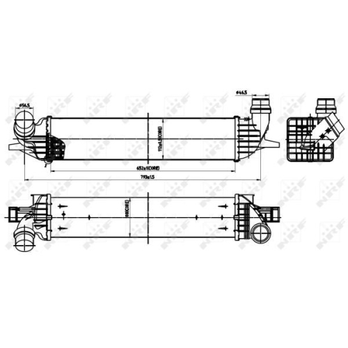 Radiator intercooler Nrf 30312