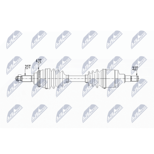 Planetara Suzuku Ignis 2 1.3, 1.5 2003-, Subaru Justy 2003-, Stanga, 44102-86G00