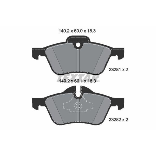 TEXTAR set placute frana,frana disc Q+