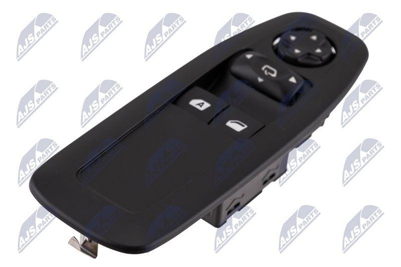 Comutator macara geam Peugeot 2008 2013-, 208 2013-; cu functie rabatare oglinzi; 96751129ZD; NTY, aftermarket