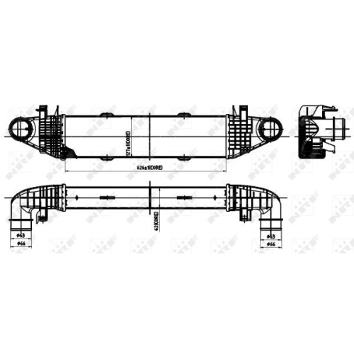 Radiator intercooler Nrf 30313