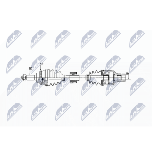 Planetara Suzuku Ignis 2 1.3, 1.5 2003-, Subaru Justy 2003-, Dreapta, Type 1, 44101-86G00