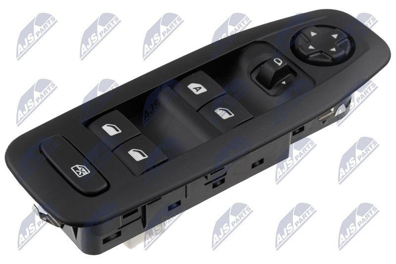 Comutator macara geam Peugeot 208 2012-, 2008 2013-, Citroen C3 2013-; 16+8 pini; 98007436ZD; NTY, aftermarket