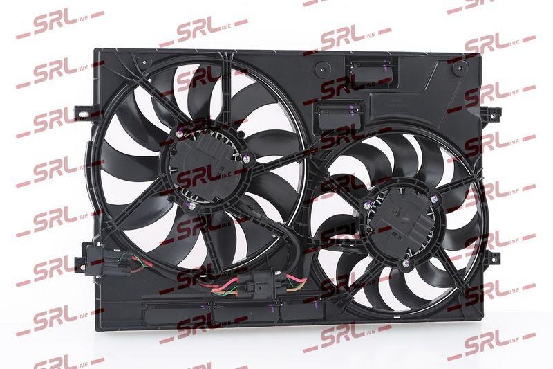 Ventilator radiator Audi A3 12-, A3 20-, Q2 16-, Q3 (F3) 18-; Skoda Kodiaq 16-, Superb 15-; Vw Passat (B8) 14-, Tiguan 16-, motor: 1.0 TFSI, 1.5 TFSI, 1.6 TDI, 2.0 TDI, 2.0 TFSI, 2.5 TFSI, SRLine, 3Q0121203D; 3Q0121205B