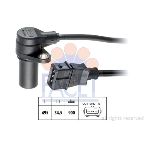 Senzor turatie, Senzor pozitie arbore cotit Facet 90160