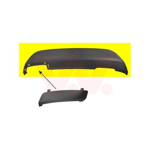 Spoiler Ford Fiesta 6 Van Wezel 1807509, parte montare : spate