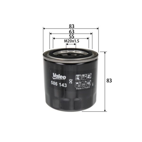 VALEO Filtru ulei