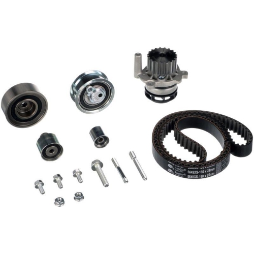 Kit distributie + pompa apa Audi A1, A3, A4, A5, A6, Q3, Q5; Seat Altea, Exeo, Ibiza, Leon, Skoda Fabia, Octavia, Rapid, Roomster, Superb , Yeti; VW Amarok, Caddy, Crafter, Eos, Golf, Jetta, Passat, Polo, 1.6 TDI, 2.0 Tdi, GATES