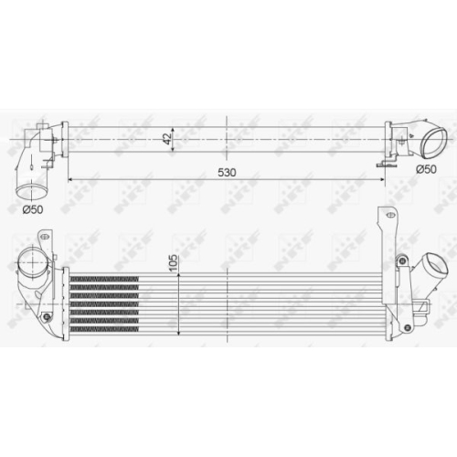 Radiator intercooler Nrf 30353