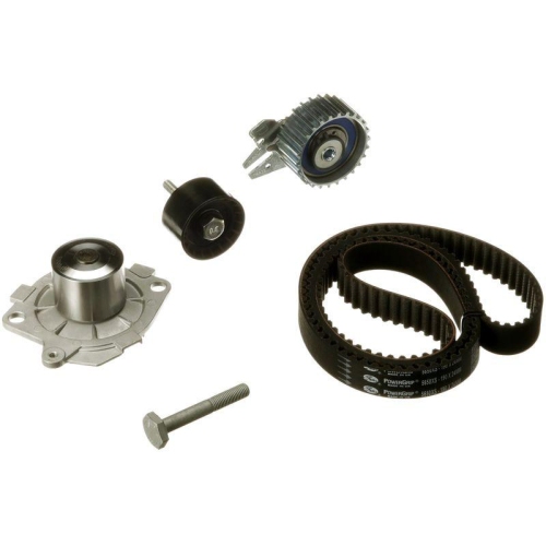 Kit distributie + pompa apa Alfa Romeo 159; Fiat Croma, Grande Punto, Sedici; Opel Astra H, Signum, Vectra C, Zafira; Saab 9-3; Suzuki SX4, 1.9 JTDM 8V, 1.9 D Multijet, 1.9 CDTI, 1.9 TiD, 1.9 DDiS, GATES