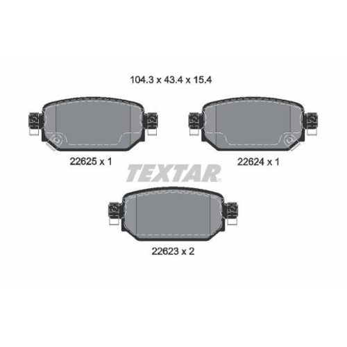 TEXTAR set placute frana,frana disc Q+