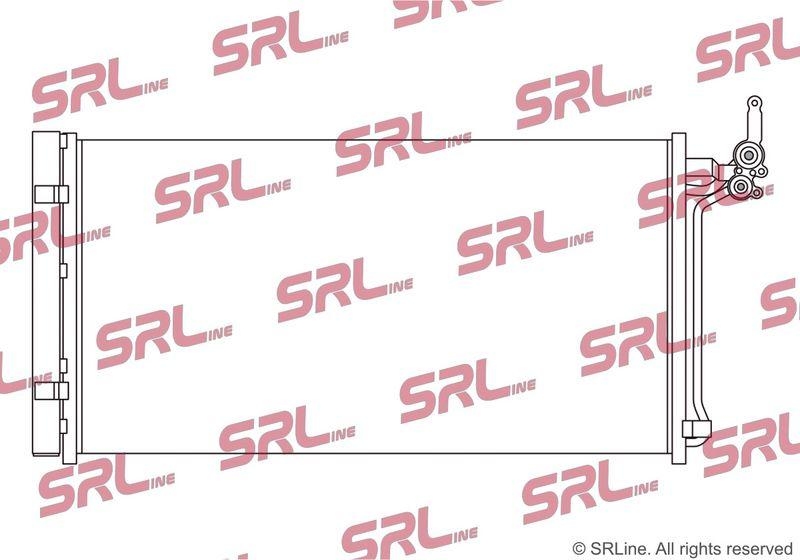 Condensator climatizare AC Land Rover Discovery Sport 15-, Range Rover Evoque 19-, motor: 2.0 d, 2.0 eD4, 2.0 T, 2.0 Td4, Condensator cu uscator integrat , 715(680)x373x12, SRLine, miez si rezervor din aluminiu brazat, K8D219710AB; LR115952