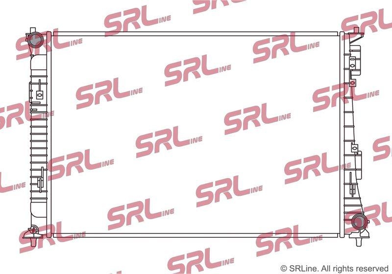 Radiator Hyundai Santa Fe (Tm) 18-; Kia Sorento 20-, motor: 2.5, intrare/iesire conectare rapida, 720x499x16, SRLine, Aluminiu/ Plastic brazat, 25310R5500