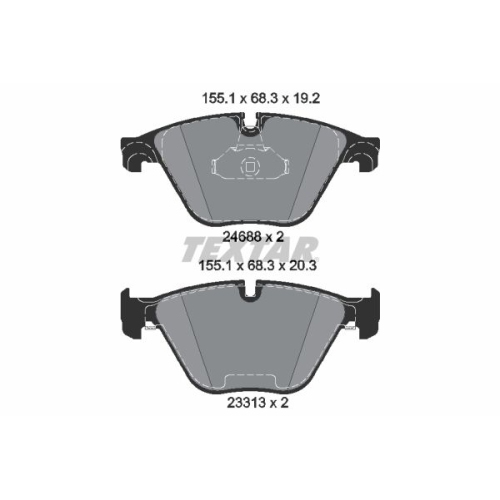 TEXTAR set placute frana,frana disc Q+