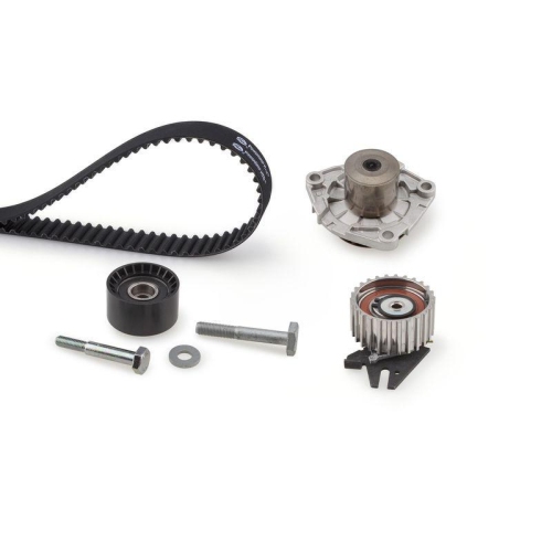 Kit distributie + pompa apa Alfa Romeo 147, 156, 159, Brera, Giulietta, GT, Spider; Fiat 500X, Croma, Doblo, Ducato, Freemont, Sedici, Stilo; Opel Astra H, Astra J, Insignia, Vectra C, Zafira; Suzuki SX4, 1.9 , 2.0 , 2.4 JTDM JTD, GATES