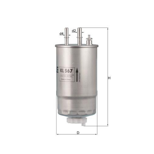 MAHLE filtru combustibil