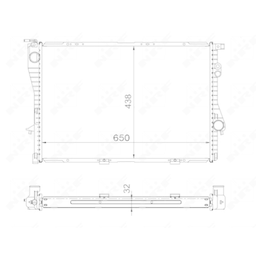 NRF Radiator, racire motor EASY FIT