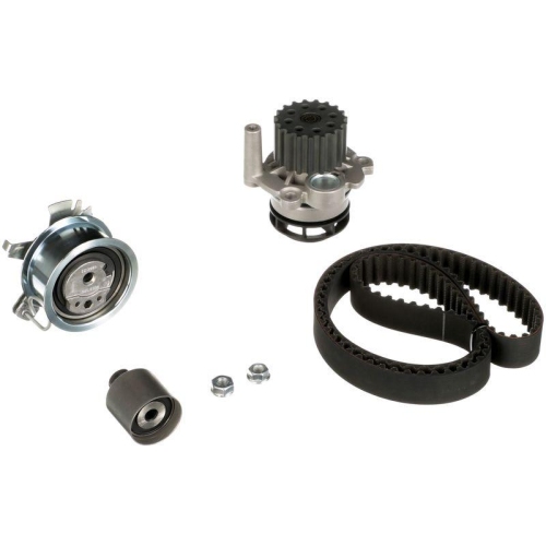 Kit distributie + pompa apa Audi A3, A4, A6; Ford Galaxy; Seat Alhambra, Altea, Ibiza III, Leon, Toledo; Skoda Octavia, Superb; VW Bora, Caddy III, Eos, Golf IV, Jetta I, New Beetle, Passat, Sharan, Touran, 1.9 TDi, 2.0 TDi, TDI, GATES