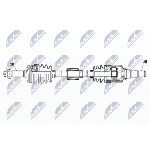 Planetara Toyota Aygo 1.4hdi 2005-, Citroen C1 1.4hdi 2005-, Peugeot 107 1.4hdi 2005-, Dreapta, CV Manuala, 3273.JS