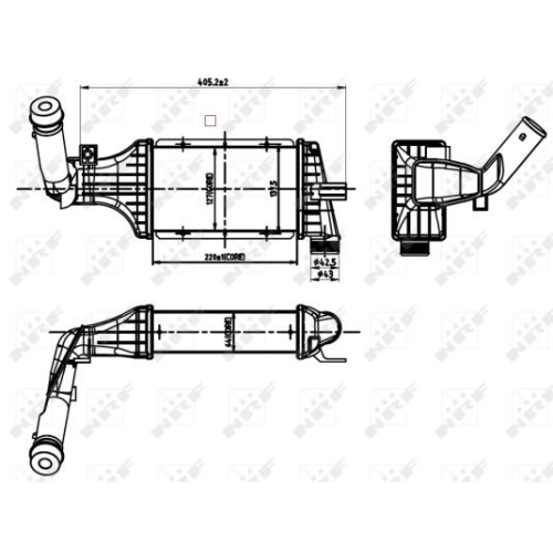 Radiator intercooler Nrf 30427