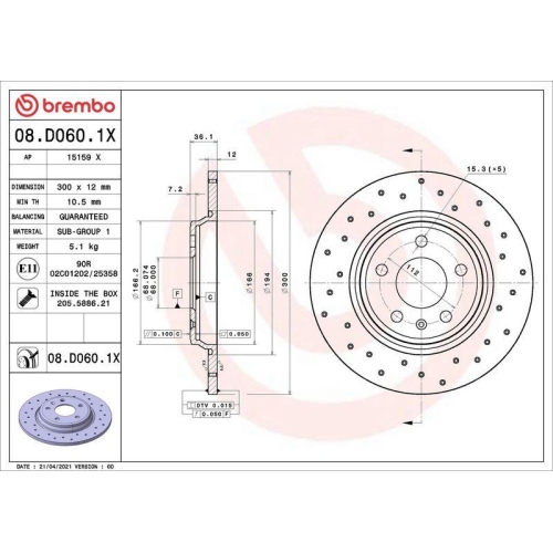 Set disc frana Audi A4 Allroad B9 (8wh 8wj) 01.16-, A4 B9 (8w2 8wc) 05.15-, A4 B9 Avant (8w5 8wd) 08.15-, A5 (F53 F5p) 06.16-, A5 Convertible (F57 F5e) 11.16-, A5 Sportback (F5a F5f) 09.16-, A6 Allroad C8 (4ah) 11.18-, A6 C8 (4a2) 02.18-, A6 Estate (4a5 C