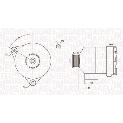 Alternator Chrysler Crossfire Roadster, Crossfire; Mercedes Clasa C, Clasa C Coupe, Clasa C T-Model, CLK, CLK Cabriolet, CLK Convertible, Clasa E, Clasa M, SLK, Viano, Vito / Mixto Box, Vito Bus, 3.2