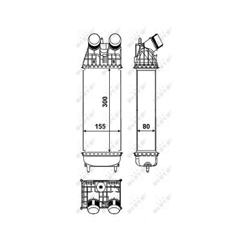 Radiator intercooler Nrf 30460