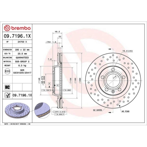 Set disc frana Audi A4 B5 (8d2) 11.94-12.01, A4 B6 (8e2) 11.00-12.05, A4 B6 Avant (8e5) 02.00-12.05, A4 B7 (8ec) 11.04-01.09, A4 B7 Avant (8ed) 11.04-11.08, A8 D2 (4d2 4d8) 03.94-12.05; Seat Exeo (3r2) 12.08-05.13, Exeo St (3r5) 05.09-05.13; Vw Passat B5