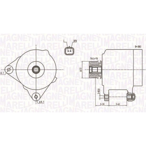Alternator Dacia Duster, Logan, Logan II, Sandero, Sandero II; Nissan Micra 3, Nv200, Tiida; Renault Clio 2, Clio 3, Grand Scenic 2, 3, Kangoo, Megane 2, Megane 3, Scenic 2, Thalia I, Twingo 2, 1.5 dCi, 1.6 16V, 1.4 16V, 1.9 DCi, 1.4, 1.6, 2.0 D
