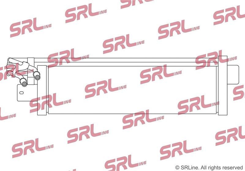 Radiator racire ulei motor, termoflot BMW Seria 3 (G20/G21) 19-, 4 / Gc (G22/23/26) 20-, motor: 3.0 R6 T, radiator transmisie, 575x150x25, SRLine, miez si rezervor din aluminiu brazat, 17118095284; 8095284