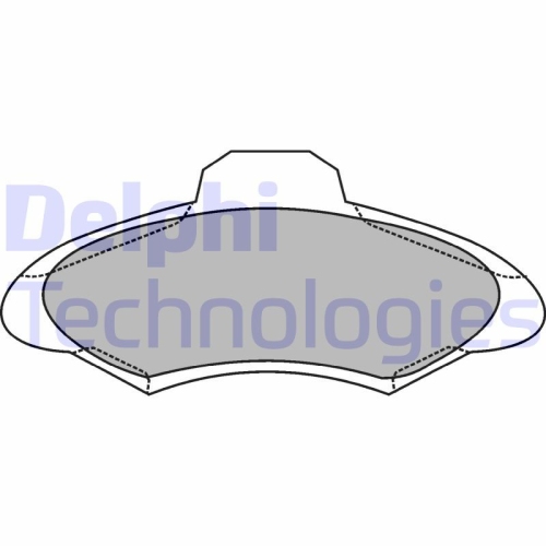 DELPHI set placute frana,frana disc