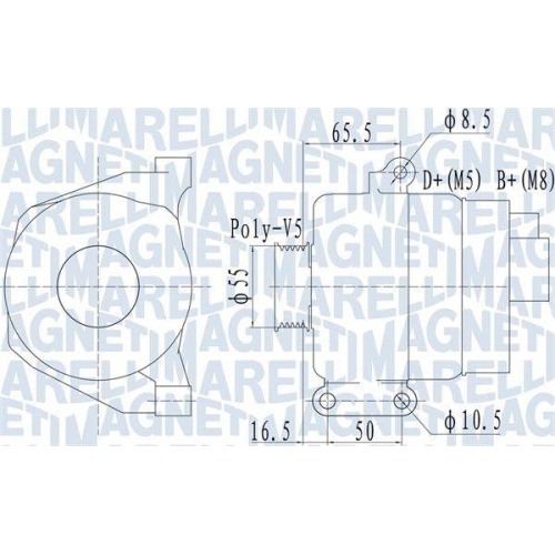 Alternator Fiat 500 C (312), Doblo Cargo (263), Panda (312 , Punto (199), Punto Evo Box / Liftback (199), Tipo Liftback (356 , Tipo Sedan (356 ; Lancia Ypsilon (312), 1.2, 1.2 Bi-fuel, 1.4, 1.4 LPG, 1.4 Multi Air