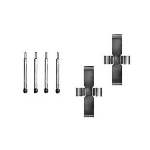 Set accesorii placute frana Mercedes /8 (W114) 01.68-11.76, /8 (W115) 01.68-01.77, /8 Coupe (W114) 04.69-02.77, 123 (W123) 01.76-12.85, Clasa S (W116) 08.72-07.80, Sl (R107) 05.71-12.89, Sl Coupe (C107) 01.72-08.85, Fata, TRW
